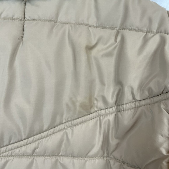 Vintage Walls Blizzard Pruf Puffer Jacket Large Beige ZipUp Faux Fur Collar - Picture 8 of 9